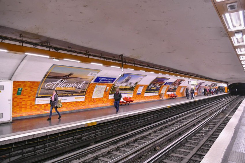 Campagne d'affichage Métro Parisien - CRT Nouvelle-Aquitaine