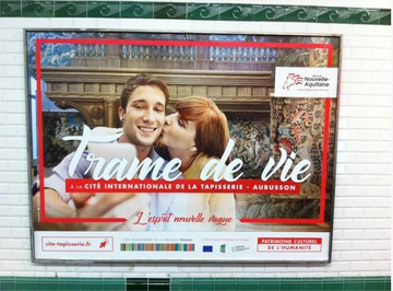 Campagne d'affichage Métro Parisien - CRT Nouvelle-Aquitaine