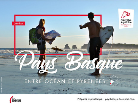 Campagne de communication 2019 en Ile de France - Affiche du Pays-Basque
