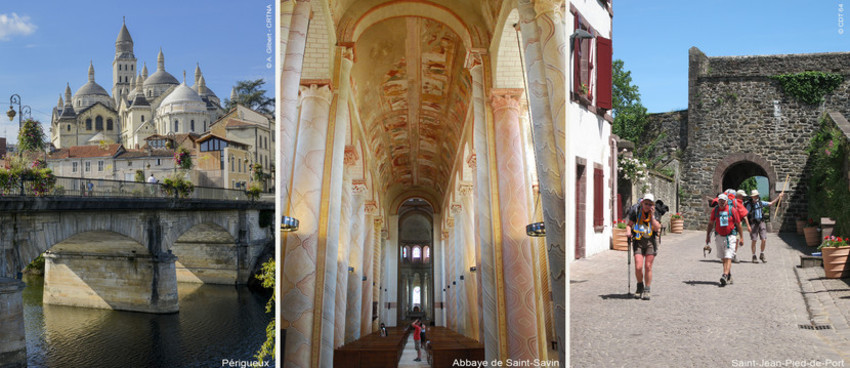 perigueux, saint-savin, saint-jean-pied-de-port