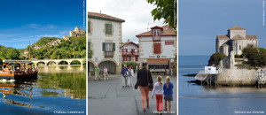 chateau de castelnaud, village de sare, talmont-sur-gironde
